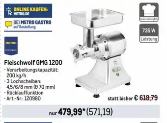 METRO METRO Professional Fleischwolf GMG 1200 Angebot