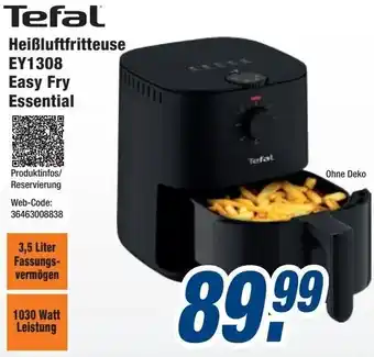 Expert Tefal Heißluftfritteuse EY1308 Easy Fry Essential Angebot