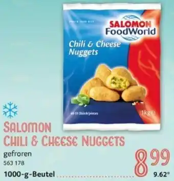 Selgros SALOMON CHILI & CHEESE NUGGETS 1000-g-Beutel Angebot