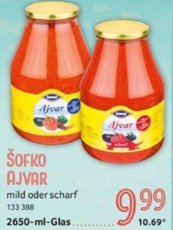 Selgros ŠOFKO AJVAR 2650-ml-Glas Angebot