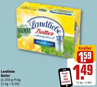 REWE Landliebe Butter 250-g-Pckg. Angebot