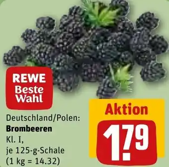 REWE Brombeeren 125 g Schale Angebot