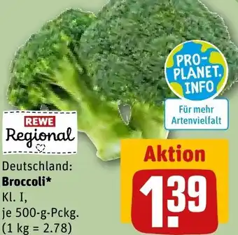 REWE Broccoli 500 g Pckg. Angebot