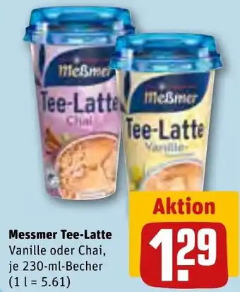 REWE Messmer Tee-Latte 230-ml-Becher Angebot