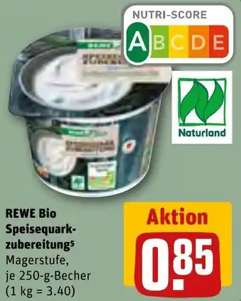 REWE REWE Bio Speisequarkzubereitung 250-g-Becher Angebot