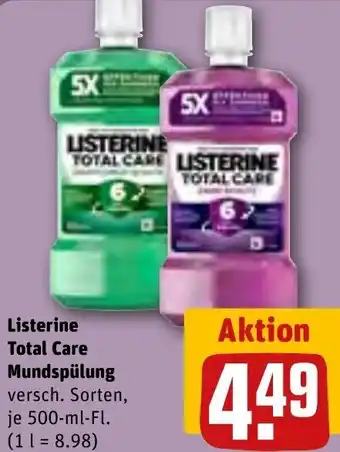 REWE Listerine Total Care Mundspülung 500-ml-Fl. Angebot