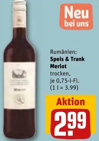 REWE Speis & Trank Merlot 0,75 L-Fl. Angebot