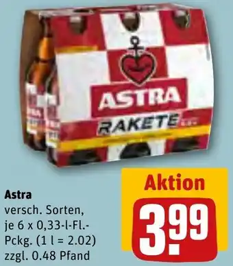 REWE Astra 6 x 0,33-l-FL.-Pckg. Angebot