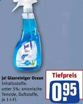 REWE ja! Glasreiniger Ocean 1 L-Fl. Angebot