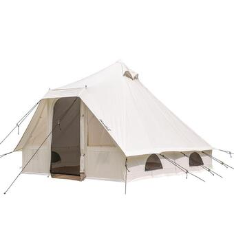 Decathlon Tipi-zelt lodur technical cotton - 4 mann zelt, 290x350cm, eingenähter zeltboden Angebot