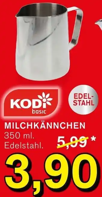 KODi MILCHKÄNNCHEN 350 ml Angebot