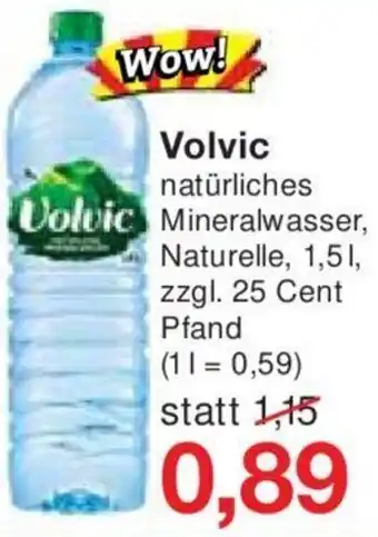 Jawoll Volvic natürliches Mineralwasser 1,5 L Angebot