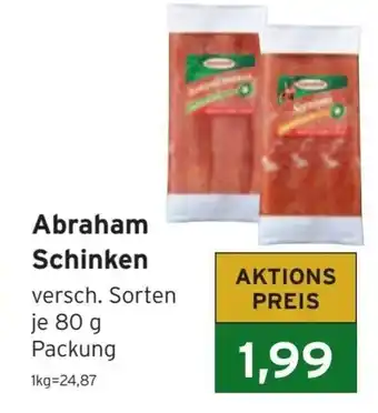 CAP Markt Abraham Schinken je 80 g Angebot