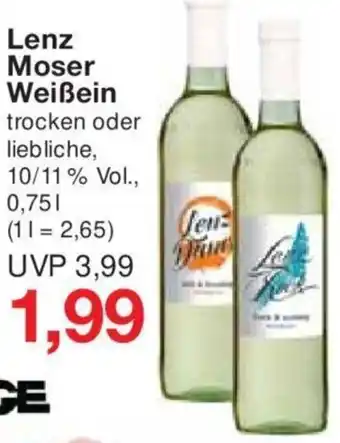 Jawoll Lenz Moser Weißein 0,75 L Angebot