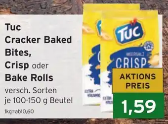 CAP Markt LU Tuc Cracker Baked Bites, Crisp oder Bake Rolls je 100-150 g Angebot