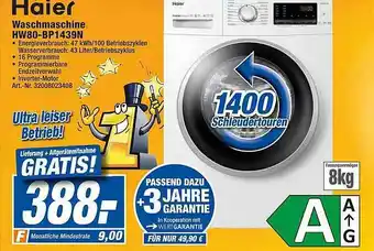 expert Techno Land Haier Waschmaschine Hw80-bp1439n Angebot