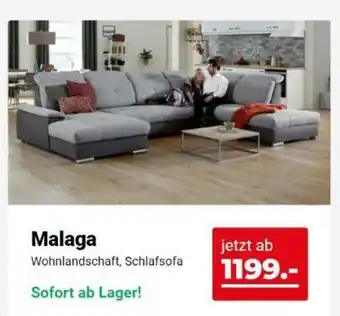 Seats and Sofas Malaga Wohnlandschaft, Schlafsofa Angebot