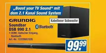 Expert Technomarkt Grundig Soundbar Dsb990 2.1 Angebot