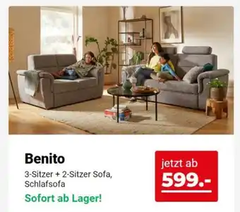 Seats and Sofas 3-Sitzer + 2-Sitzer Sofa, Schlafsofa Benito Angebot