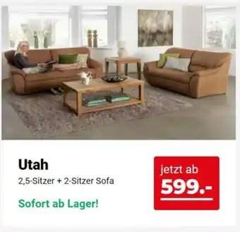 Seats and Sofas 2,5-Sitzer + 2-Sitzer Sofa Utah Angebot