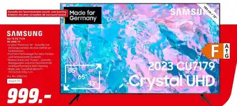 MediaMarkt SAMSUNG 4K UHD TV GU 75 CU 7179 Angebot