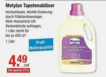 V Baumarkt Metylan Tapetenablöser Angebot