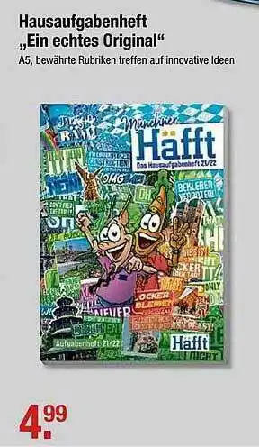 V Markt Hausaufgabenheft „ein Echtes Original” Häfft Angebot