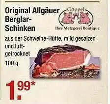 V Markt Original Allgäuer Berglar-schinken Angebot