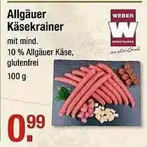 V Markt Allgäuer Käsekrainer Angebot