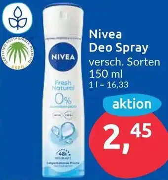 Budni Nivea Deo Spray 150 ml Angebot