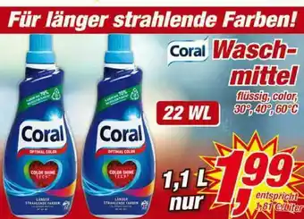 Posten Börse Coral Waschmittel Angebot