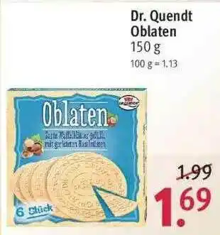 Rossmann Dr. Quendt Oblaten Angebot