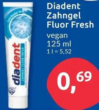 Budni Diadent Zahngel Fluor Fresh 125 ml Angebot