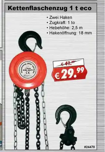 Stabilo Fachmarkt Kettenflaschenzug 1 T Eco Angebot