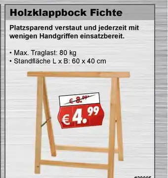 Stabilo Fachmarkt Holzklappbock Fichte Angebot