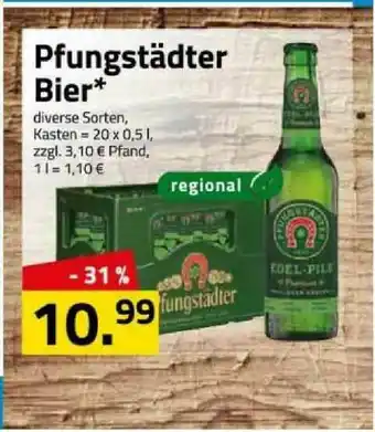 Logo Getränkemarkt Pfungstädter Bier Angebot