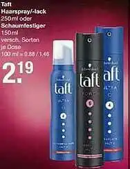 V Markt Taft Haarspray Oder -lack Oder Schaumfestiger Angebot