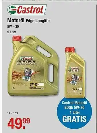 V Markt Castrol Motoröl Edge Longlife Angebot