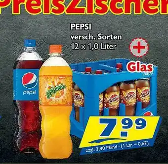 Zisch Pepsi Verschiedene Sorten Angebot