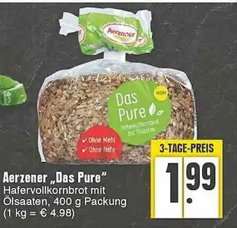 Edeka Aerzener „das Pure” Angebot