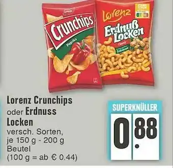 Edeka Lorenz Crunchips Oder Erdnuss Locken Angebot