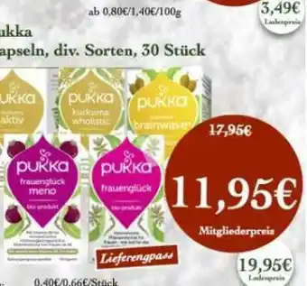 LPG Biomarkt Pukka Kapseln Angebot