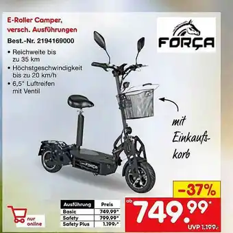 Netto Marken-Discount Força E-roller Camper Angebot