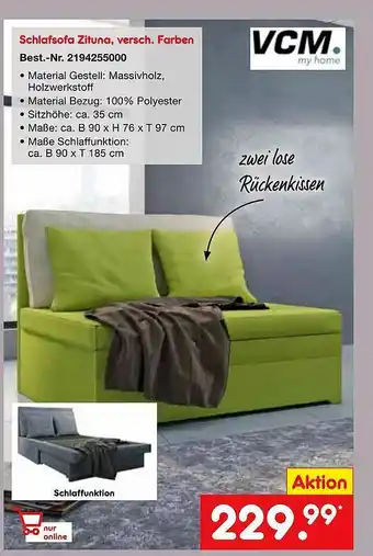 Netto Marken-Discount Vcm Schlafsofa Zituna Angebot