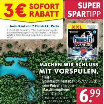 Rossmann Finish Spülmschinentabs Oder Pulver Oder Maschinenpflege Angebot