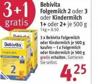 Rossmann Bebivita Folgemilch 2 Oder 3 Oder Kindermilch Angebot