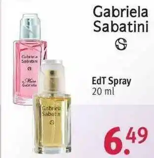 Rossmann Gabriela Sabatini Edt Spray Angebot