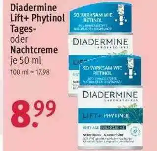 Rossmann Diadermine Lift+ Phytinol Tages- Oder Nachtcreme Angebot