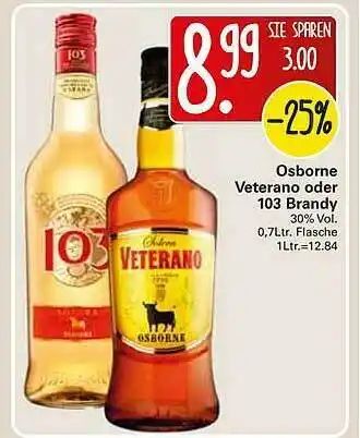 WEZ Osborne Veterano Oder 103 Brandy Angebot