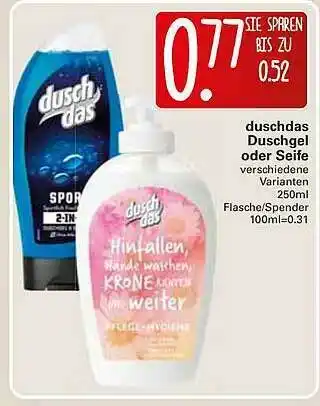 WEZ Duschdas Duschgel Oder Seife Angebot